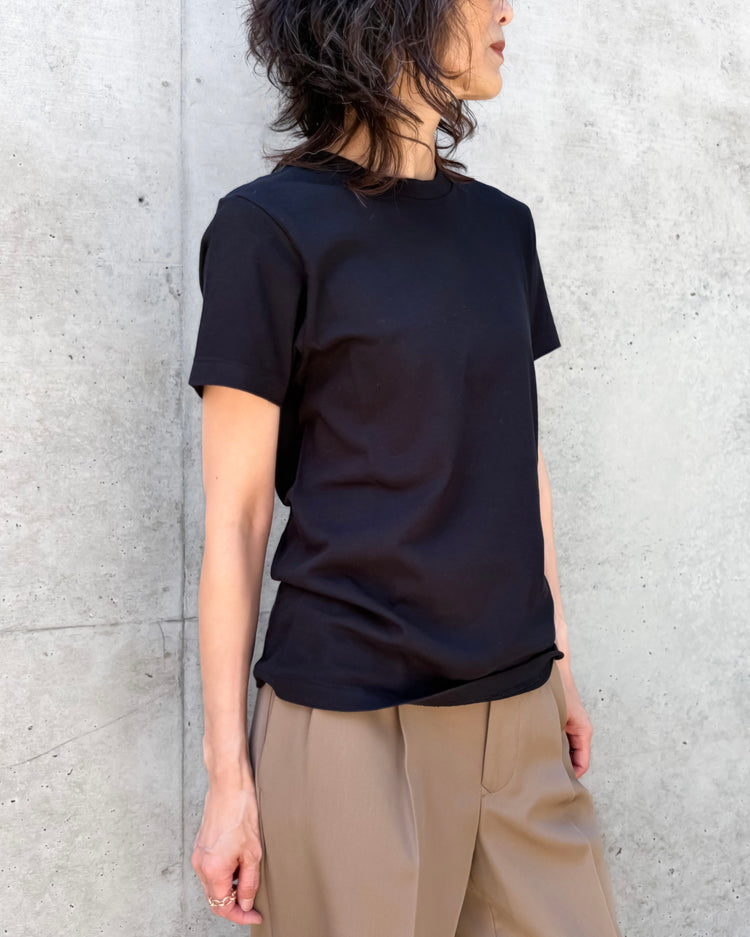 AURALEE / SEAMLESS CREW NECK TEE / T.BROWN / A00T04ST