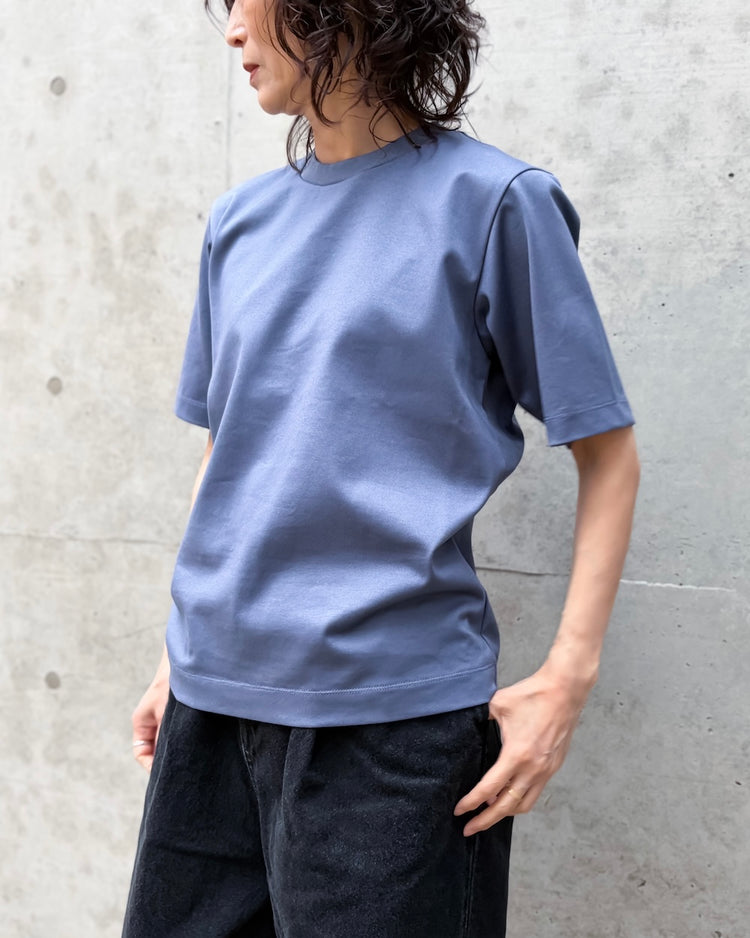 CINOH / REFINA/COMPACT T-SHIRT / BLUE / C40-001