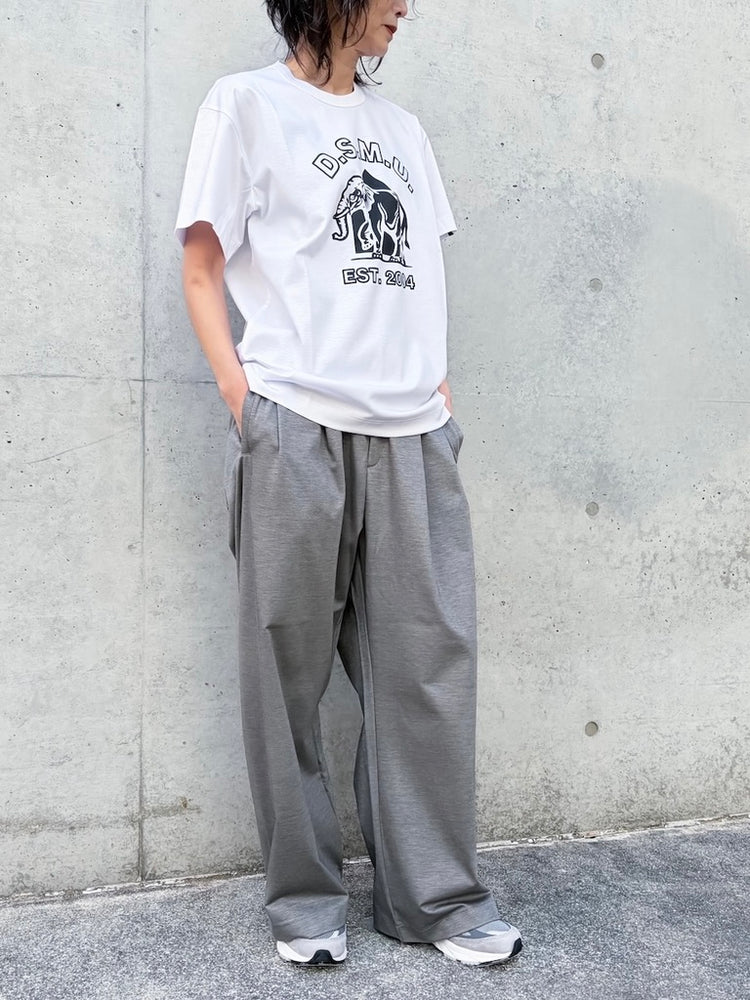 DSM kei ninomiya / ”D.S.M.U" COTTON PONTE KNIT / White / DSM01T007 /　