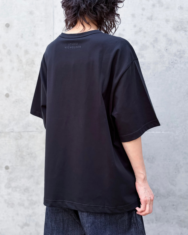 STUDIO NICHOLSON / SHORT SLEEVE T-SHIRT / BLACK