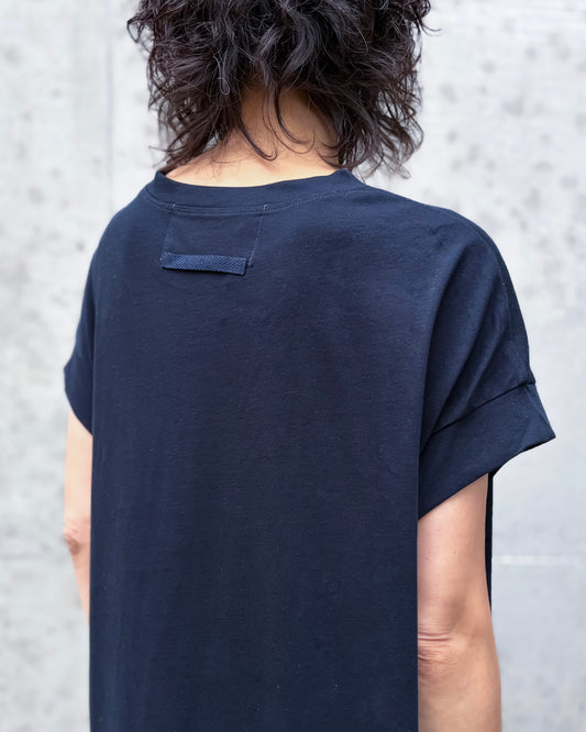 ADAWAS / DRY COTTON JERSEY DRESS / MIDNIGHT / ADWS-507-27