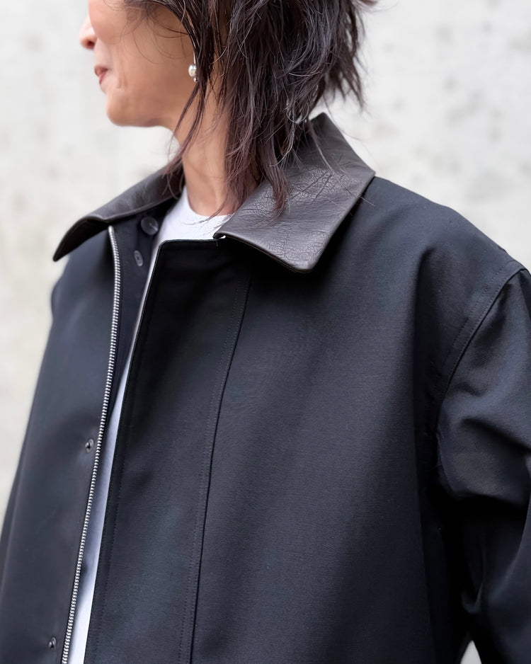 AURALEE / WOOL MAX CANVAS BLOUSON / BLACK / A26SB06WB
