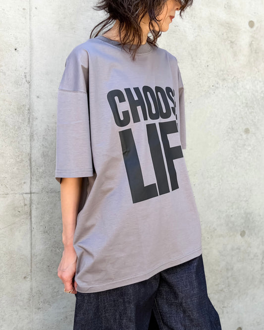 KATHARINE HAMNETT / THE SLOGAN TEE / GRAY / TKH-T01
