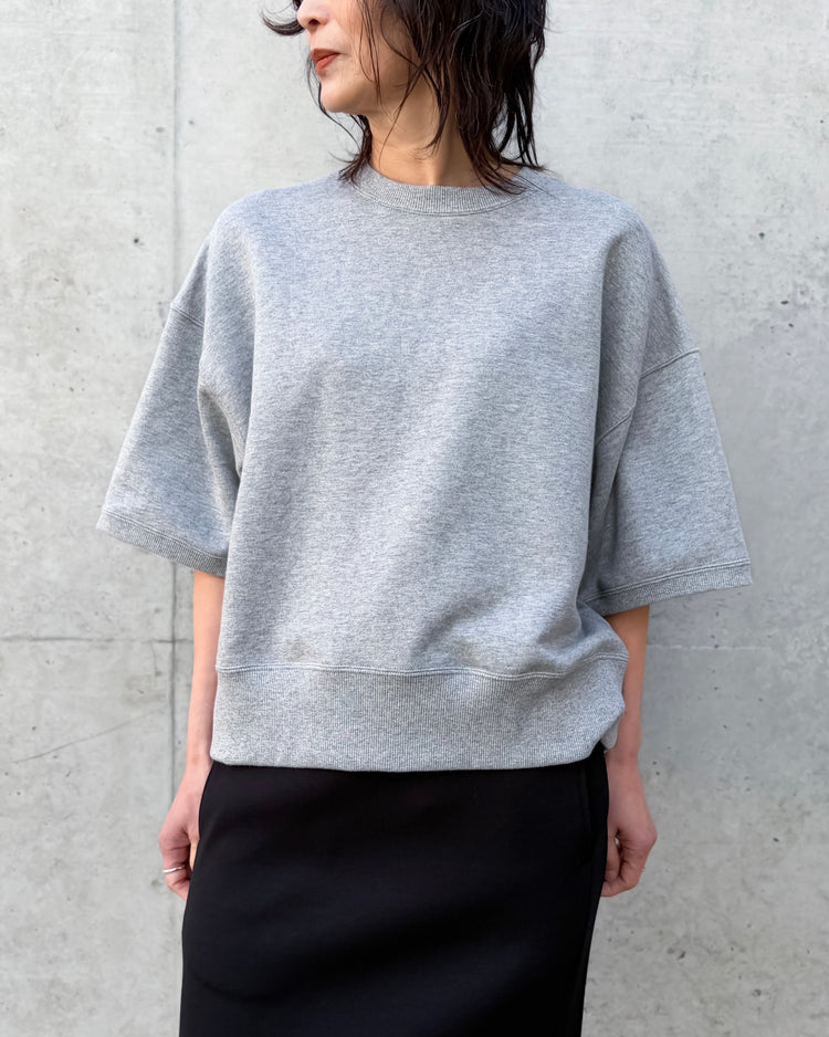 SLOANE / コットン裏毛 半袖ショート丈スウェット / GRAY / SL10S-T1134