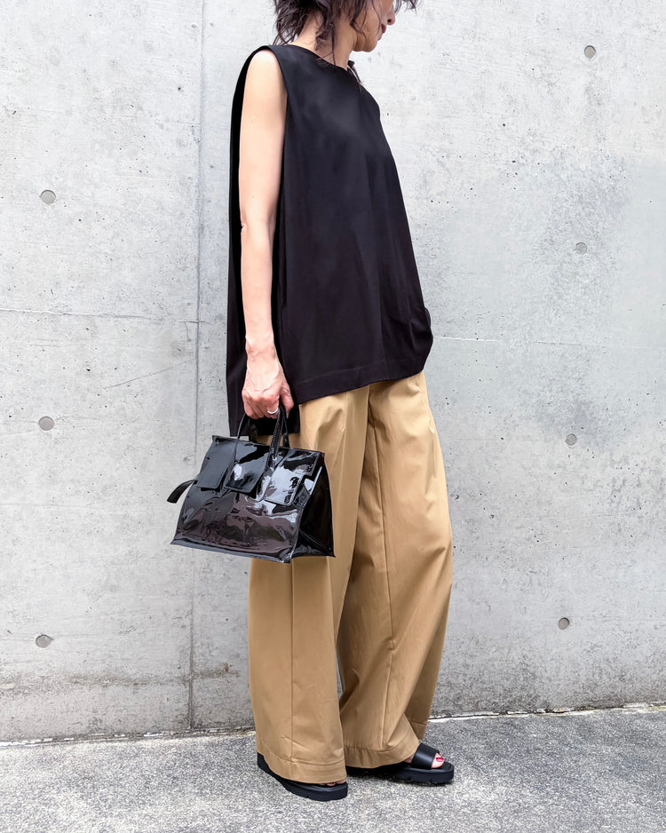 ADAWAS / DRY COTTON JERSEY FLARED TANK / BLACK / ADWS-507-38
