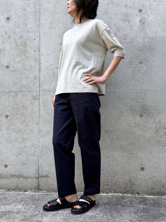 GALERIE VIE / コットンオックスストレッチ スリムパンツ / NAVY / 230461040090