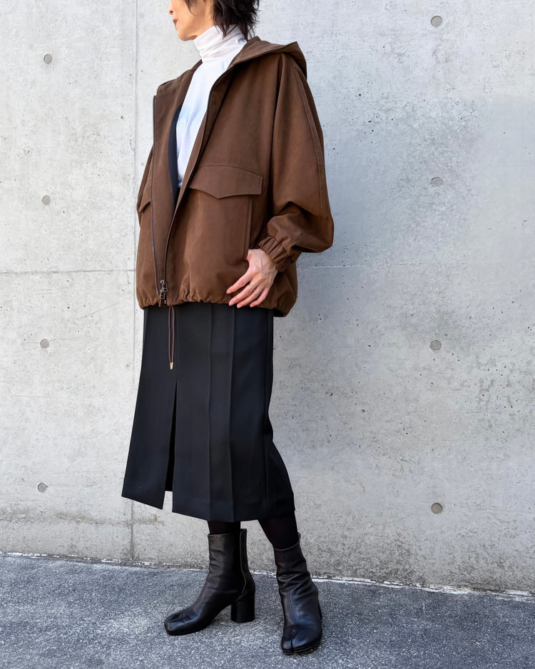 VACHEMENT / Eco Suede Blouson / Brown / VN-16-410