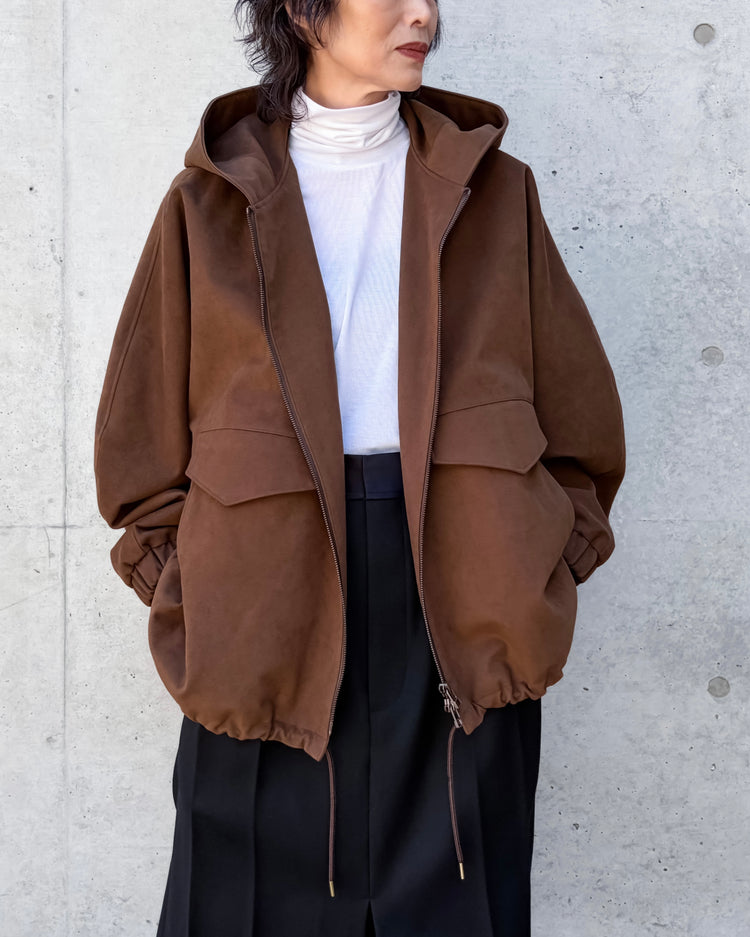 VACHEMENT / Eco Suede Blouson / Brown / VN-16-410