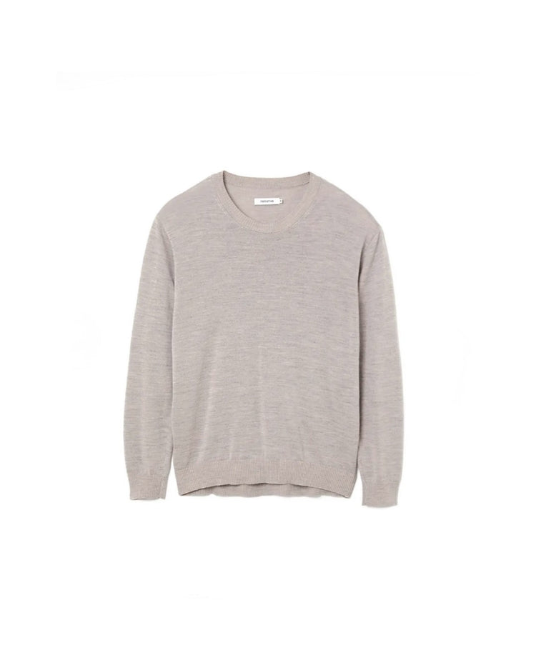 nonnative / OFFICER CREW SWEATER WOOL LINEN YARN / H.GRAY / NN-K4902