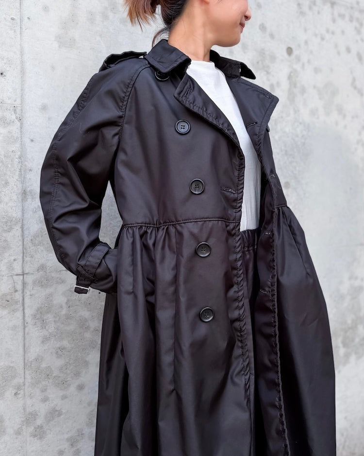 tao / エステルツイル丸襟JK / BLACK / TR-J101 -010