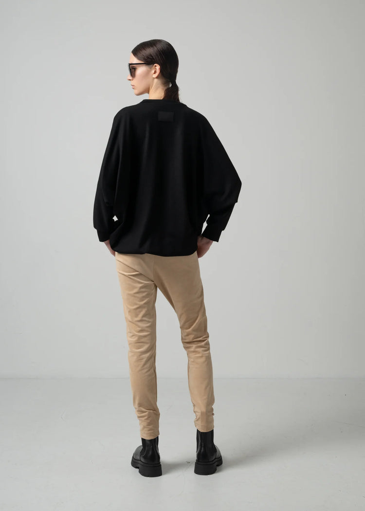 COGTHEBIGSMOKE / ONIX CREW NECK TOP / BLACK
