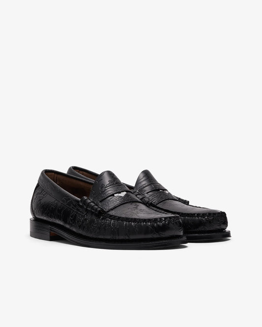DSM / G.H. Bass Camo Larson Penny Loafer / Black / DSM02SH12