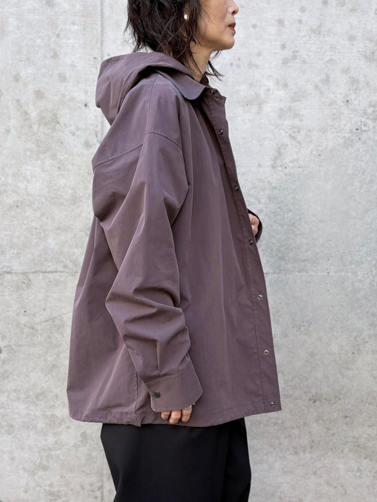 ASTRAET / フーデッド シャツ / DK.BROWN / 54212700017