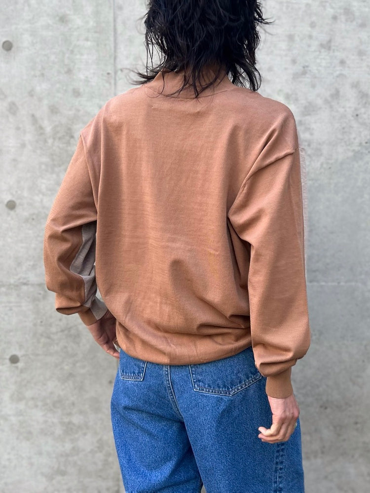 INSCRIRE / Cotton 16g v neck pull over / LT.BEIGE×CAMEL / I26SS-K9