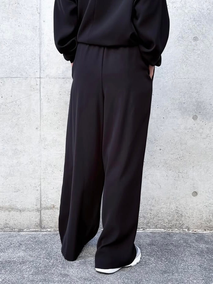 ENFÖLD / TAPERED WIDE PANTS / BLACK / 300JS231-0111