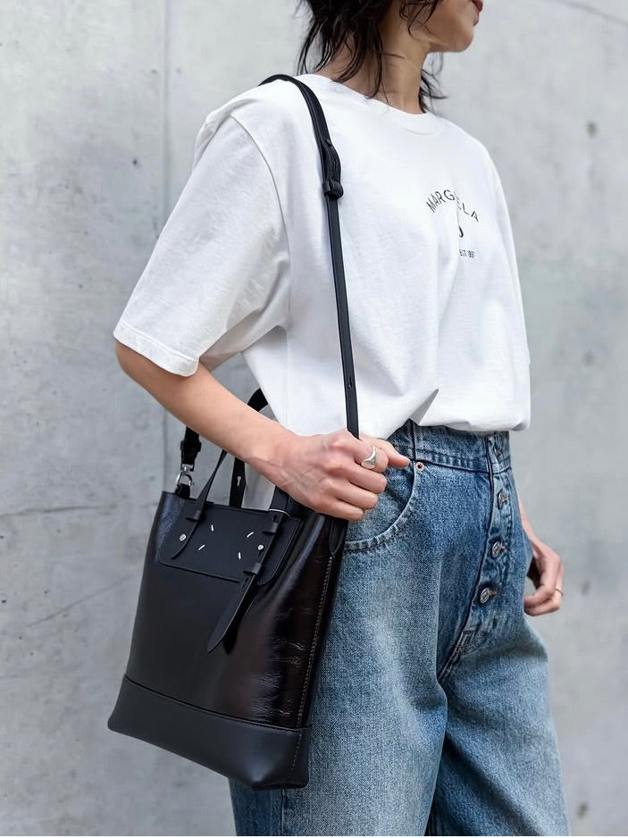 Maison Margiela / ドローストリング バッグ バーティカル ミニ / black / SB1WG0081P8830