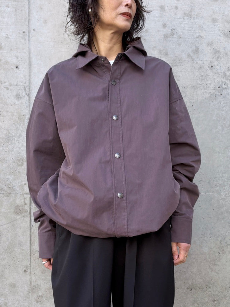 ASTRAET / フーデッド シャツ / DK.BROWN / 54212700017