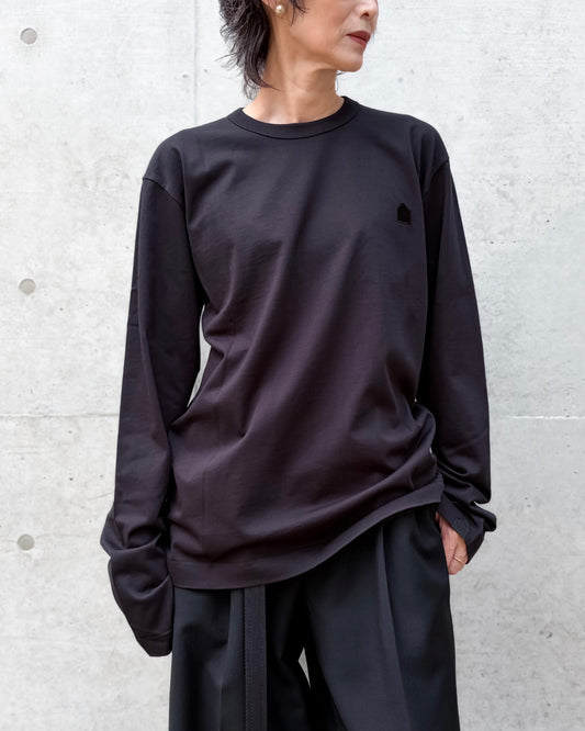 DSM kei ninomiya / FOOTBALL BACK PRINT LONG SLEEVE TEE / BLACK / DSM02T028