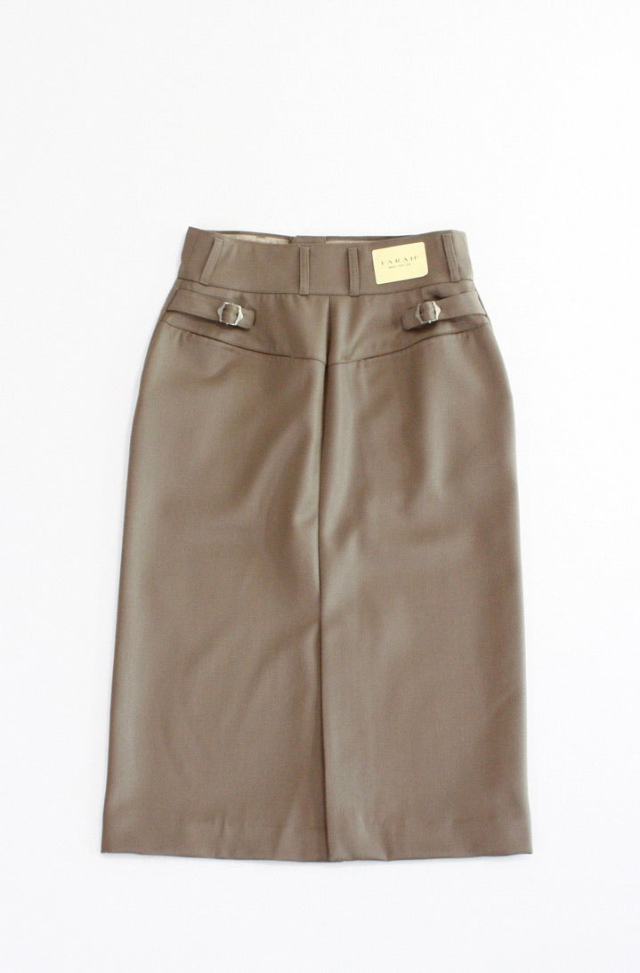 FARAH / Side Adjustable Tight Skirts・Beige・FR0302-W4013