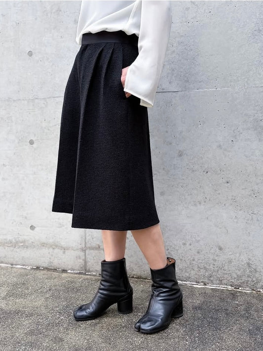 BLAMINK / ツイードバミューダパンツ / BLACK / 79142000023