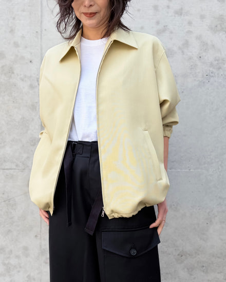 AURALEE / WOOL KID MOHAIR HOPSACK ZIP BLOUSON / DUSTY BEIGE / A26SB03M