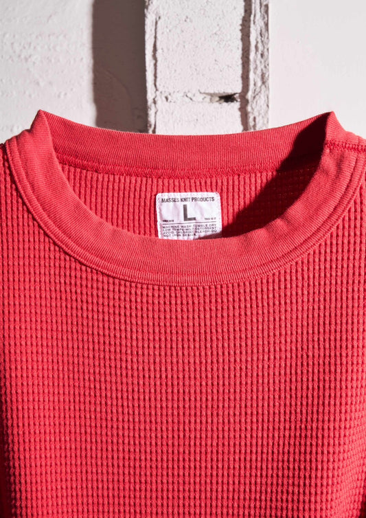 MASSES / WAFFLE SWEAT CREW / RED