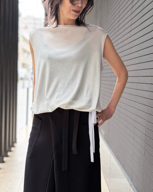 COGTHEBIGSMOKE / NELLY SLEEVELESS TOP / ICE GREY