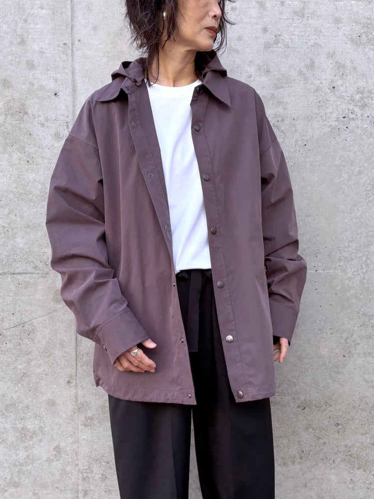 ASTRAET / フーデッド シャツ / DK.BROWN / 54212700017