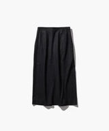 ATON / MERINO COLLEGE JERSEY | TUCKED STRAIGHT SKIRT / CHARCOAL / SKAGLW0307