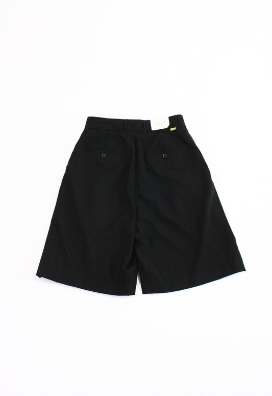 FARAH / Two Tuck Wide Shorts・Black・FR0401-W4009