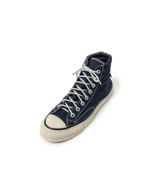 nonnative / DWELLER TRAINER 2 HI COTTON CANVAS OVERDYED WITH GORE-TEX by SPINGLE / NAVY / NN-F4801