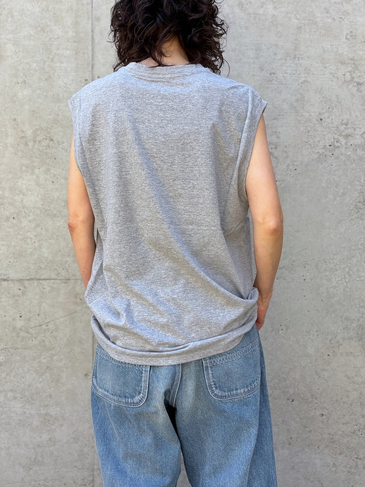 INSCRIRE / Raffi Gauze Sleeveless Teet / LT.GRAY / I26SSCUT11