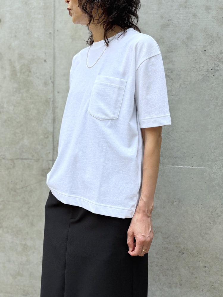 SLOANE / コットンツイル編み ポケットTシャツ / WHITE / SL10S-T1144