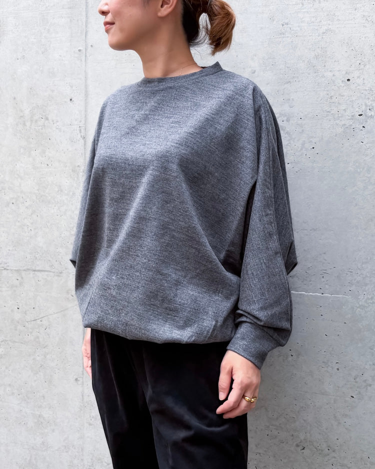 COGTHEBIGSMOKE / ONIX CREW NECK TOP / CHARCOAL