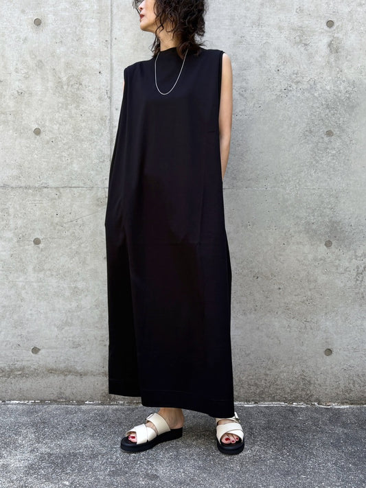 SLOANE / コットンコンパクトスーピマポンチ タックショルダーワンピース / BLACK / SL8S-T619-S10