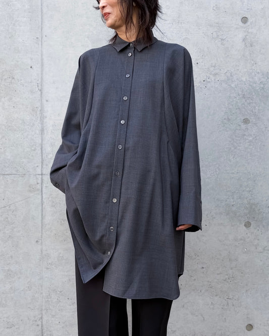 ENFÖLD / SHAPE LONG-SHIRT /C.GRAY / 300JS130-0881