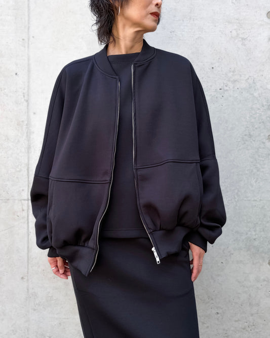 COGTHEBIGSMOKE / OLLIE ZIP UP BZ / BLACK