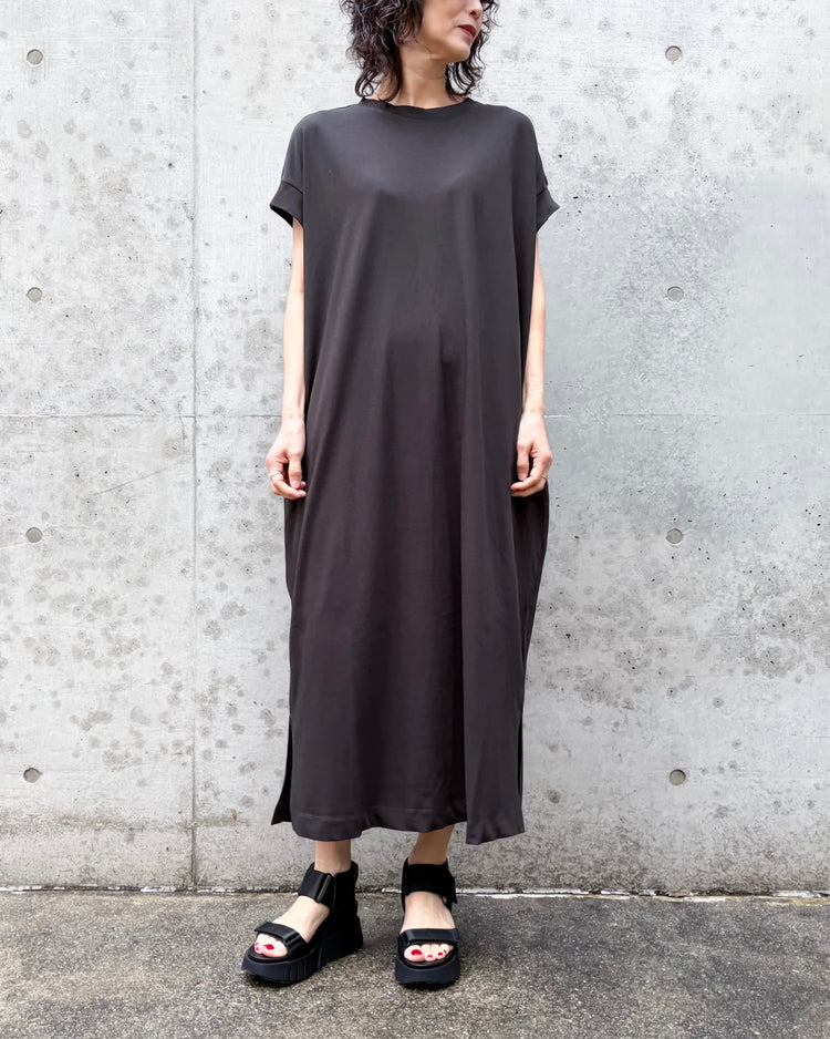 ADAWAS / DRY COTTON JERSEY DRESS / GRAY / ADWS-507-27