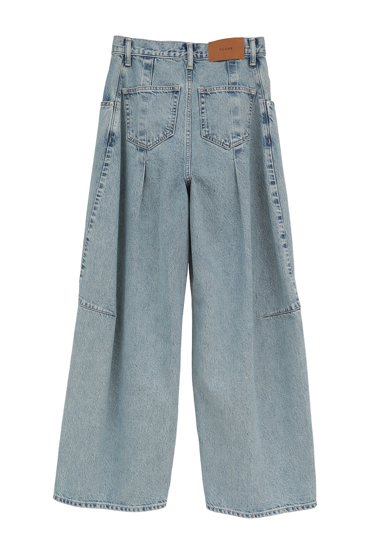CLANE / COCOON BULKY DENIM PANTS / BLUE / 10111-7043