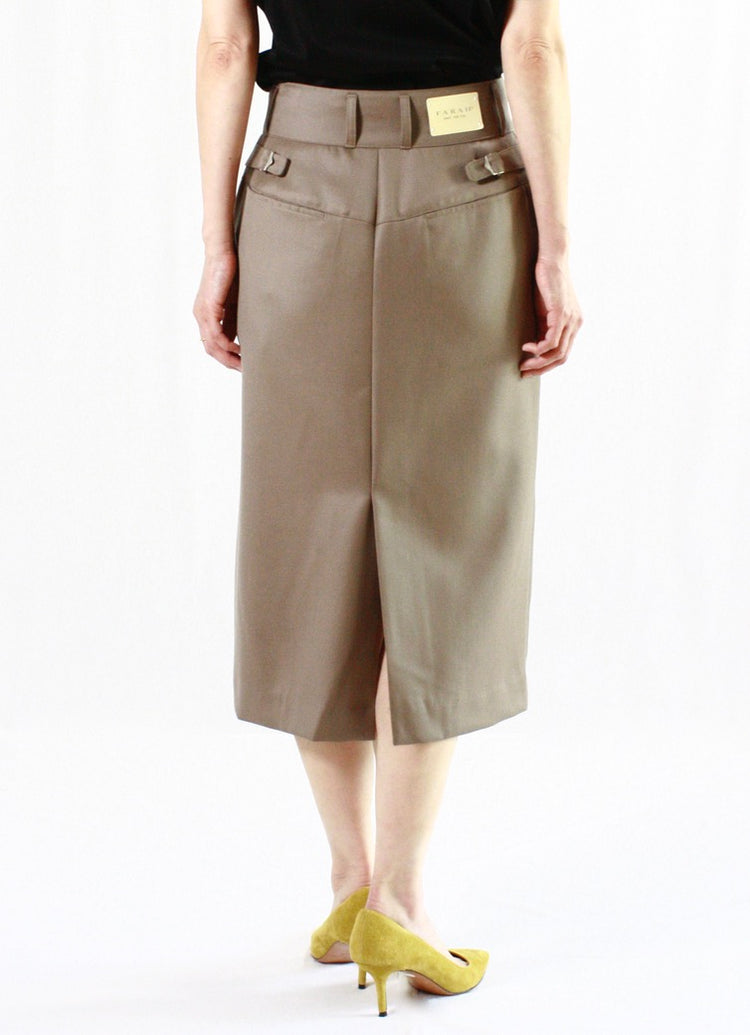 FARAH / Side Adjustable Tight Skirts・Beige・FR0302-W4013