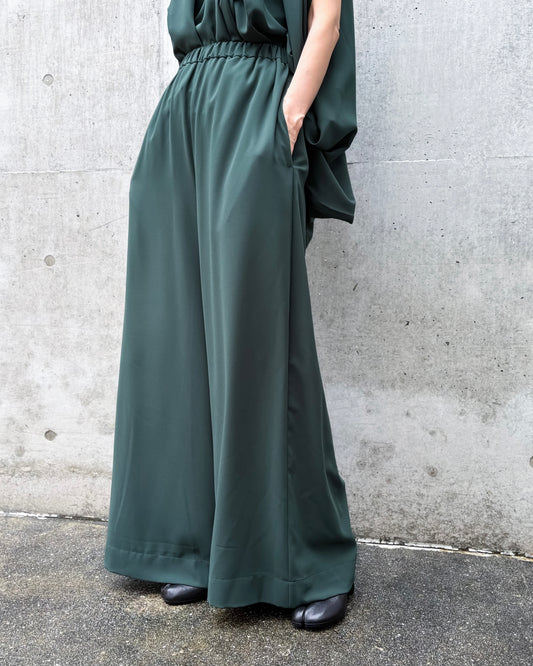 ENFÖLD / ORB BALLOON TROUSERS / D.GREEN / 300JA431-1151