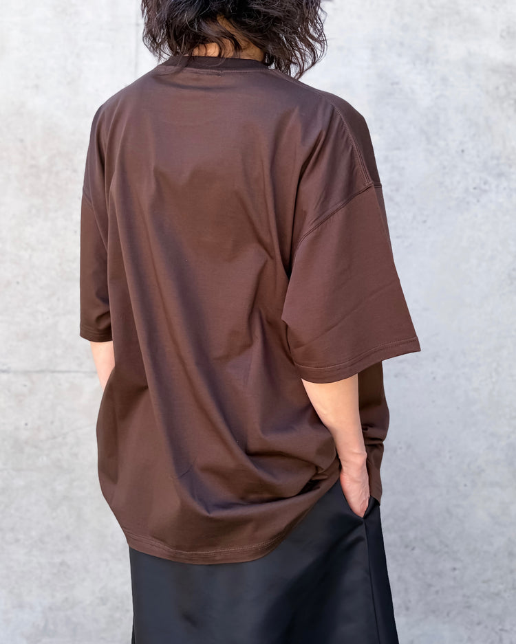 KATHARINE HAMNETT / THE SLOGAN TEE / BROWN / TKH-T01