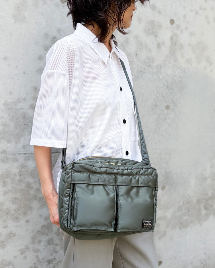 PORTER / TANKER  SLING BAG W zip(L) / 622-08633 / SAGE GREEN