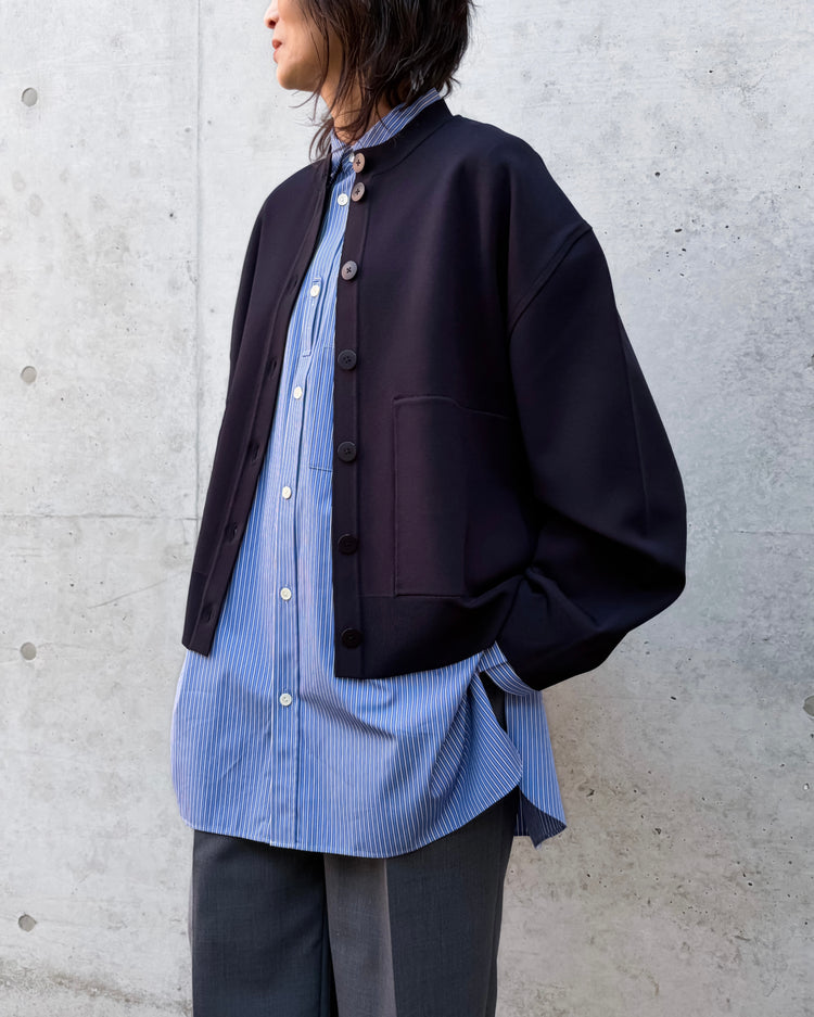 ENFÖLD / WIDE-ARM BOX-CARDIGAN / D.NVY / 300JS170-2151