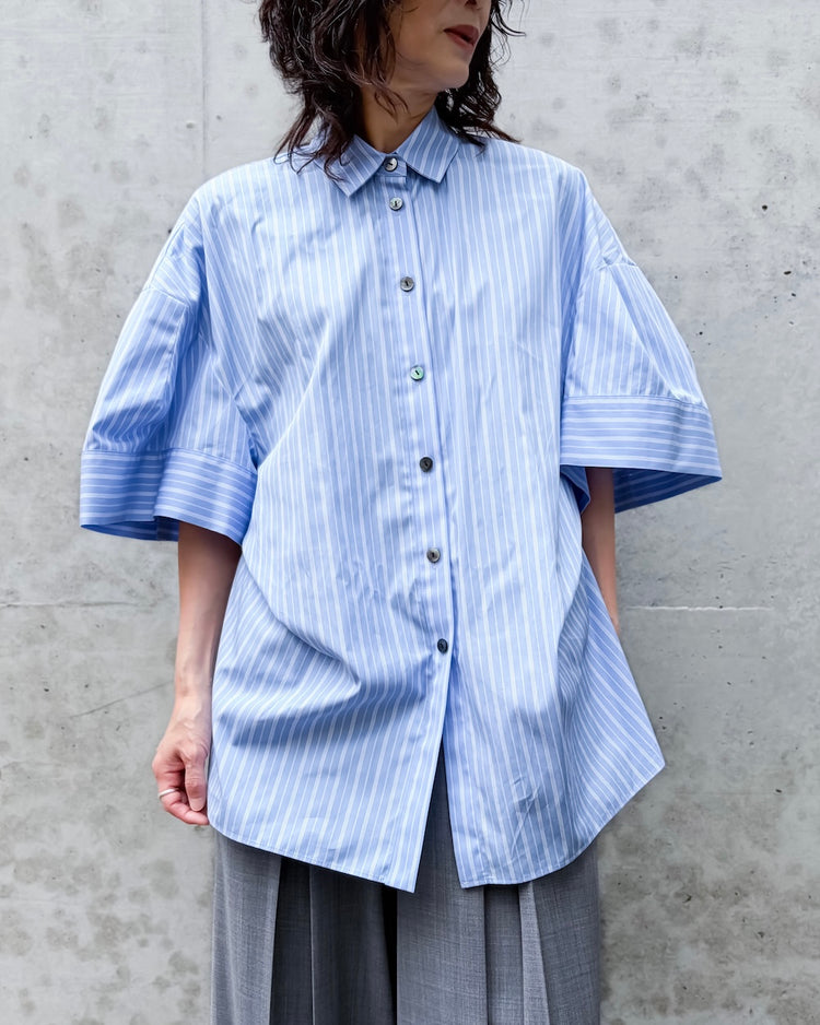 ENFÖLD / SOLID SHIRT / L.BLUE / 300JA430-0521