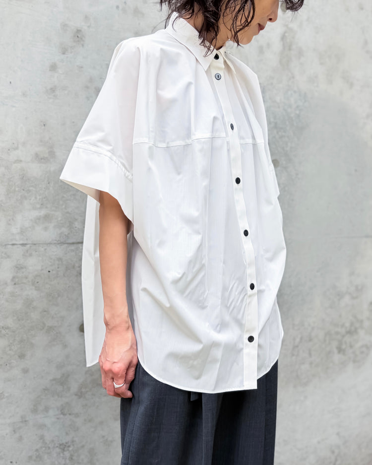 någonstans / drape shirt / salt / 470JS430-1121
