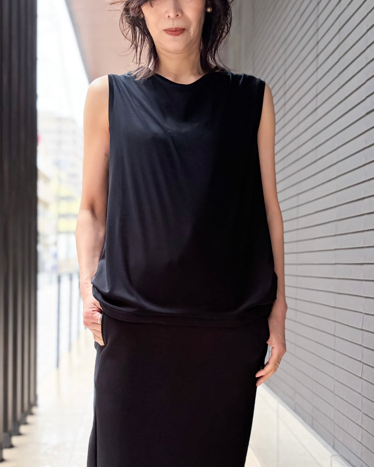 COGTHEBIGSMOKE / NELLY SLEEVELESS TOP / BLACK