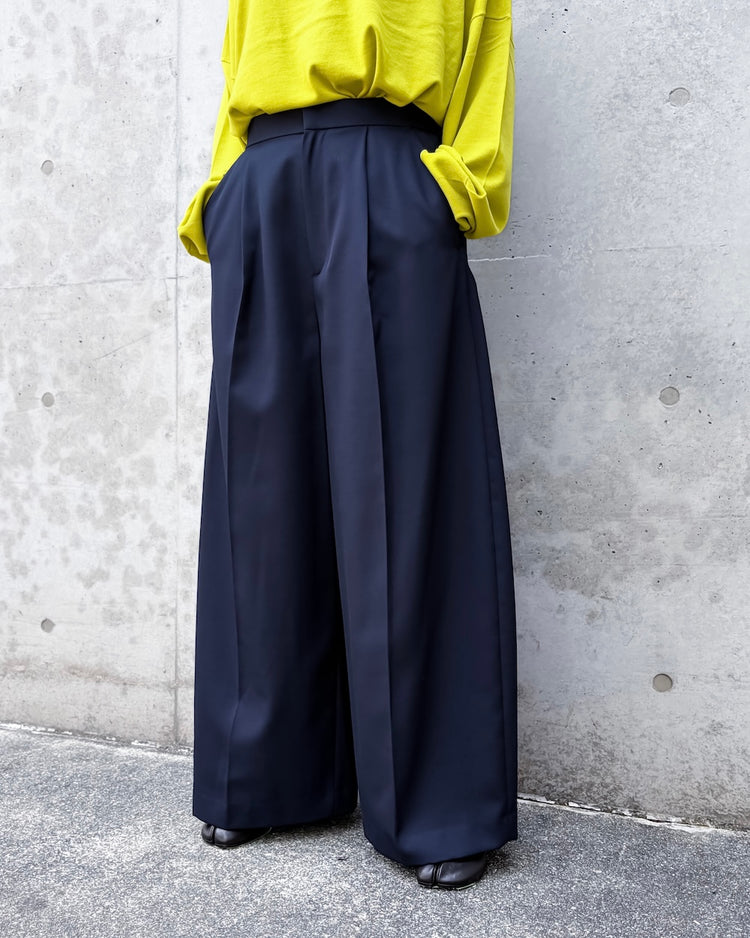 ENFÖLD / SEMI EASY CP FIG PANTS / Dark Navy / 300JA731-1501