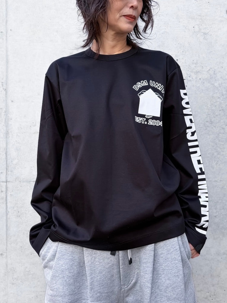 DSM kei ninomiya / DSM University Longsleeve Shirt / Black / DSM01T003 /
