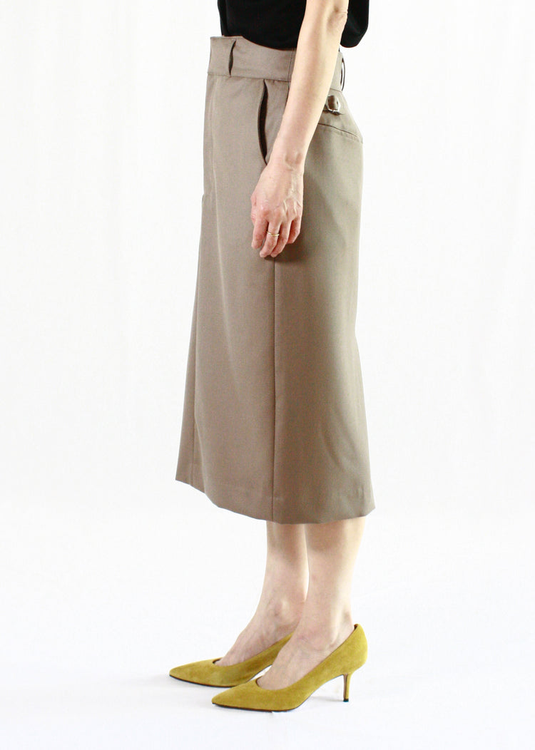 FARAH / Side Adjustable Tight Skirts・Beige・FR0302-W4013